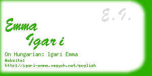 emma igari business card